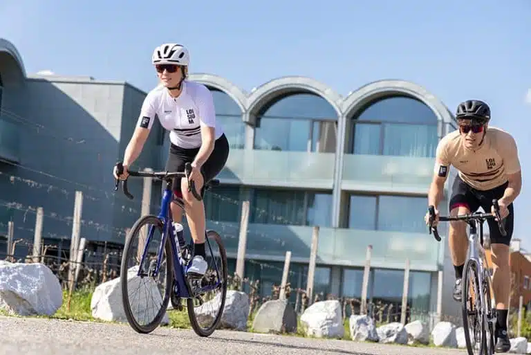 Couple on bike ride